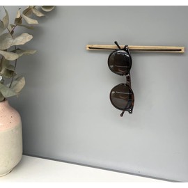 Wooden Sunglass Holder for Wall - Sunglass Organizer and Storage, Eyeglass Holder for Home, Wall-Mounted Sunglass Rack Stand - Keep your Reading Glasses, and Sunnies Organized and within Reach