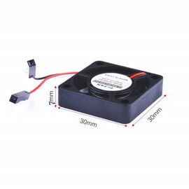 GeeekPi Fan for Raspberry Pi 4, 30x30x7mm DC Brushless CPU Cooling Fan 3.3V 5V with 7PCS Heatsink for Raspberry Pi 4 Model B,3B+,Pi 3 & Pi Zero/Zero W & Retroflag NESPI CASE Plus (2-Pack)