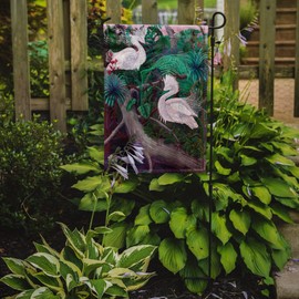 Caroline's Treasures 7142GF Bird - Egret Garden Flag Mailbox Flag Decorative Yard Flag Banner Outside Patio Artwork Yard Flower Beds, Garden Size, Multicolor