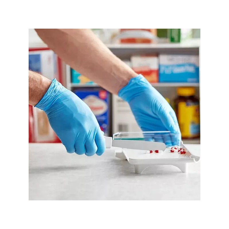 Noble Powder-Free Exam Grade Nitrile 4 Mil Thick Textured Gloves