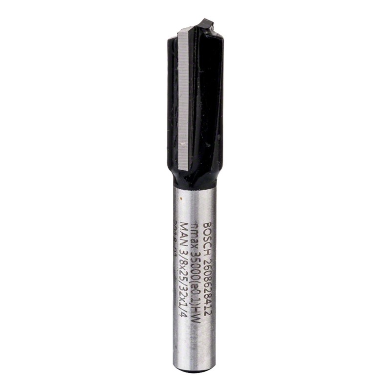 Bosch 2608628412 Straight Bit for Routers with Two Flutes and
