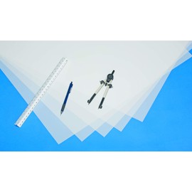 ALVIN, Alva-Flex Anti-Static Polyester Drafting Film, Double Matte Finish, Translucent, for Pencil and Ink Applications, Won't Tear, Cut, or Stain, Excellent Erasability - 25 Sheet Pack - 11" x 17"