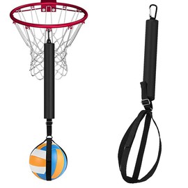Tobefore Volleyball Spike Trainer, Volleyball Spike Training System for Basketball Hoop, Training Improves Serving, Improves Serving, Jumping, Arm Swing Mechanics and Spiking Power