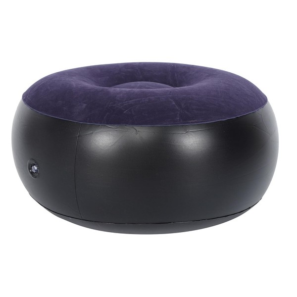 Air Chair Inflatable Stool Portable Camping Flocking Ottoman for Home