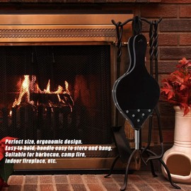 Topyond Fireplace Bellows, Large Wood Air Blower, Smoke Resistance Efficient Fire Starter for Outdoor Camping, BBQ Grill, Chimney, Fire Pit Accessories, Durable and Easy to Use
