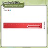 sourcing map 2pcs Straight Ruler 15cm Metric Metal Aluminum Alloy