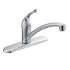 Moen Chateau Chrome One-Handle Low Arc Kitchen Faucet for 3-Hole