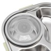 Portable Kids 304 Stainless Steel Lunch Box 1.3L Four Compartment