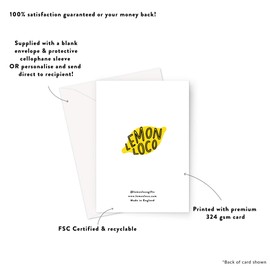 LEMON LOCO Snappy Birthday Greeting Card | Funny Photography Pun Happy Birthday Card For Photographer, Silly Pun Birthday Card, Flashing Camera Doodle