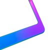 Silicone Back Guard License Plate Frame Neo Chrome Aurora Electroplating