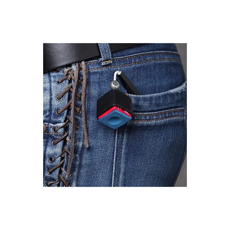 OKKO Pocket Chalker Billiard Pool Cue Chalk Holder Black