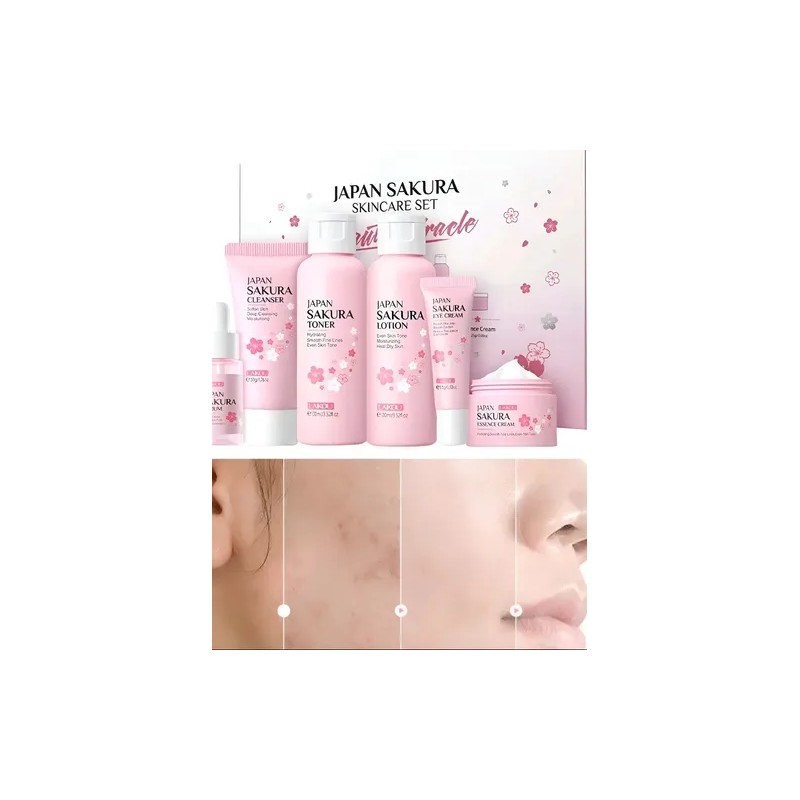Piel Radiante Set Skincare Japón 6 Piezas