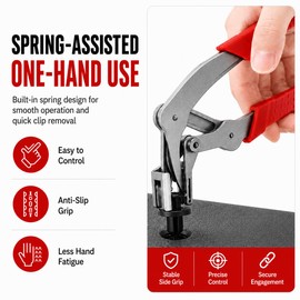 Exingxiu Clip Removal Tool for Car: Auto Fastener Clip Removal Pliers Professional Car Trim Removal Tool for Plastic Fasteners Push Pin Door Trim Disassembly Damage Free Automotive Clip Remover