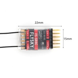 FLYSKY FS-SR8C Receiver 8 Channels 2.4G Receiver with Dual Antenna for Remote Control Fixed Wing Gliders Robot Model Toy ANT Protocol Transmitter FS-ST8
