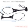 Motorcycle LED Turn Signal Rearview Mirrors with Arrow compatible with