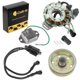 For Yamaha Stator Regulator Ignition Coil Flywheel for Yamaha Banshee 350 YFZ350 1995-2006