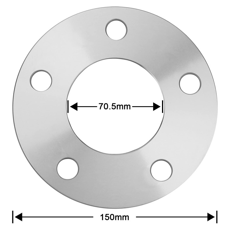 IRONTEK 5mm(3/16") Wheel Spacers Fit 5x4.5/5x114.3mm Hub Bore 70.5mm Wheel