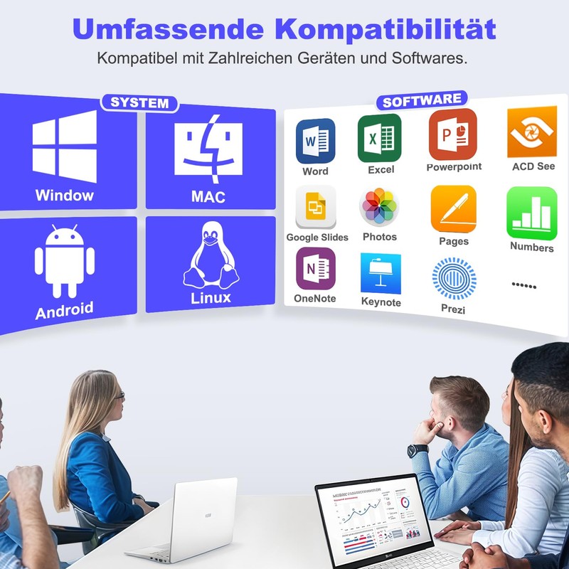 USB Presenter, 2.4 GHz Wireless Presenter Presentations, Pointer for Presentations,