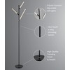 Lite Source Lorant 74 1/2" Black Metal LED Modern Tree