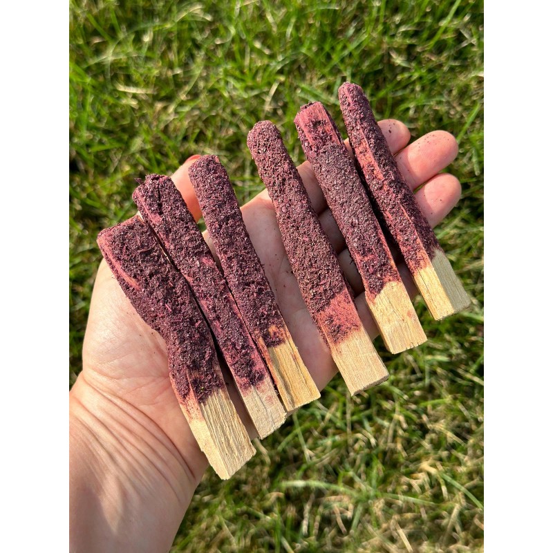 Dragon's Blood Dipped Palo Santo Stick by New Moon Beginnings