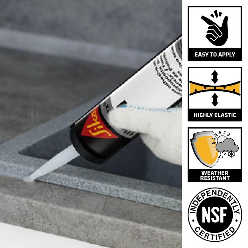 SIKA Sikaflex-221 Multi-Purpose Polyurethane Sealant/Adhesive, 10.1 fl oz, White –