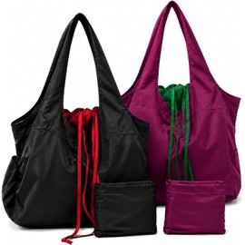Bolsa de la Compra Reutilizable Plegable, Resistente Bolsa de Comestibles Portátil de Gran Capacidad para Supermercado y Viaje