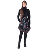 PUREWONDER Velvet Dress with Collar dr20, black