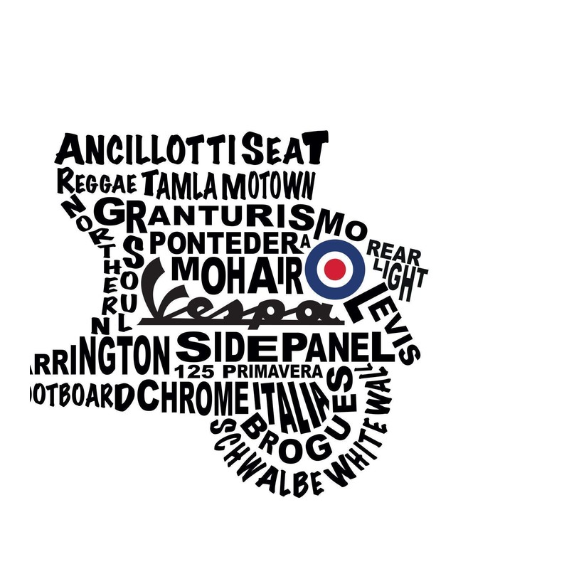 "Vespa Scooter" A limited edition signed print, mounted ready for