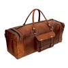 Leather Duffle Bag for Men Luggage Handmade Travel Bag Carry
