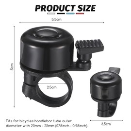 4 Pieces Bike Bells, Bicycle Bells for Mountain Bike Handlebars Loud Crisp Clear Aluminum Bike Bell Road Bike Ring Bell with Screwdriver for Adults Kids Boys Girls