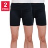 Tuff Youth 2-Pack Bike Short (Black/Black, L)