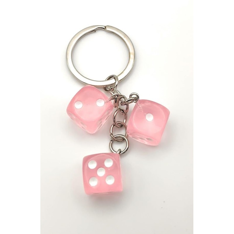 Fun and Stylish Dice Keychain for Backpacks and Purses -