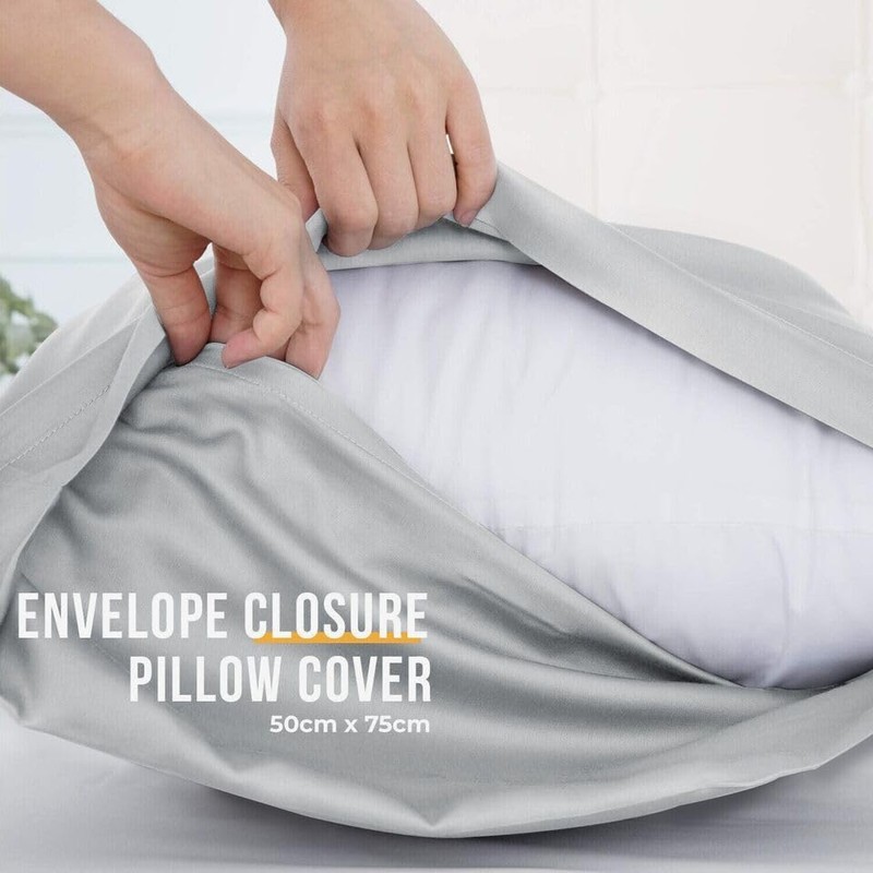 Pillowcases - 4 Pack Housewife Pillowcase Set | Envelope Closure