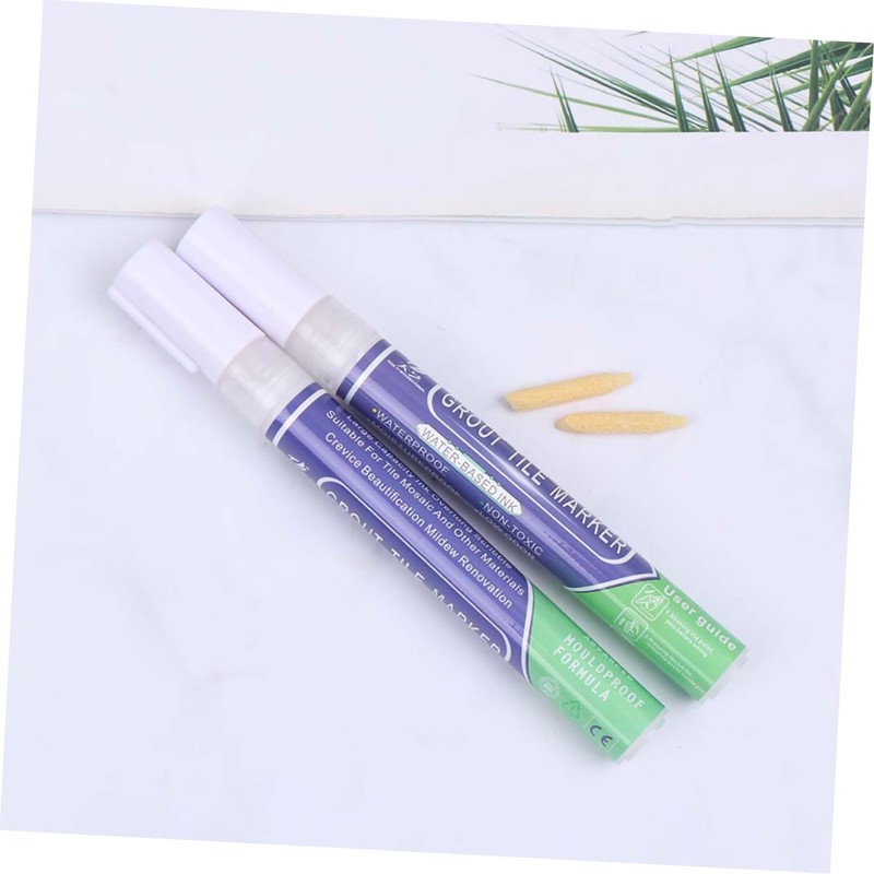 DOITOOL Grout Tile Pen Kit 4pcs White Rejuvenate Grout Restorer