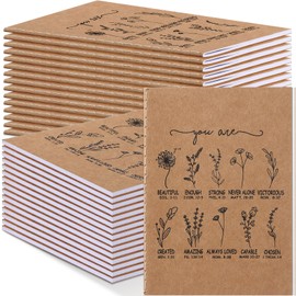 Humyoun 100 Pcs Christmas Christian Gifts Bulk for Women Mini Christian Notebooks Wildflower Bible Verse Notepad Flower Inspirational Prayer Journals Religious Party Favors for Women Sunday School