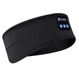 Active Beat Bluetooth Wrap - Versatile Headscarf for Music Lovers - Wireless Sound for Workouts and Outdoor Adventures - Color: Black E Label
