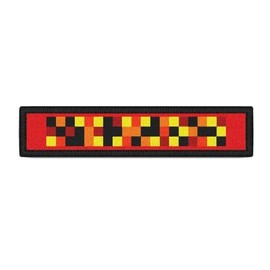 Copytec #39285 Name Strip Patch Pixel Rescue Workers Red Yellow Paramedic