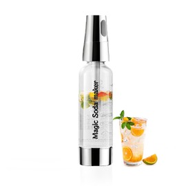 Soda Siphon 1L,Portable Sparkling Water Maker,Compact Carbonated Water Machine for Flavored Drinks Reusable Beverages Machine Kit,Travel Soda Machine for Home & Outdoor