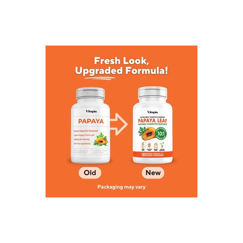 Vitapia Papaya Enzima 1500 Mg Cápsulas Veganas