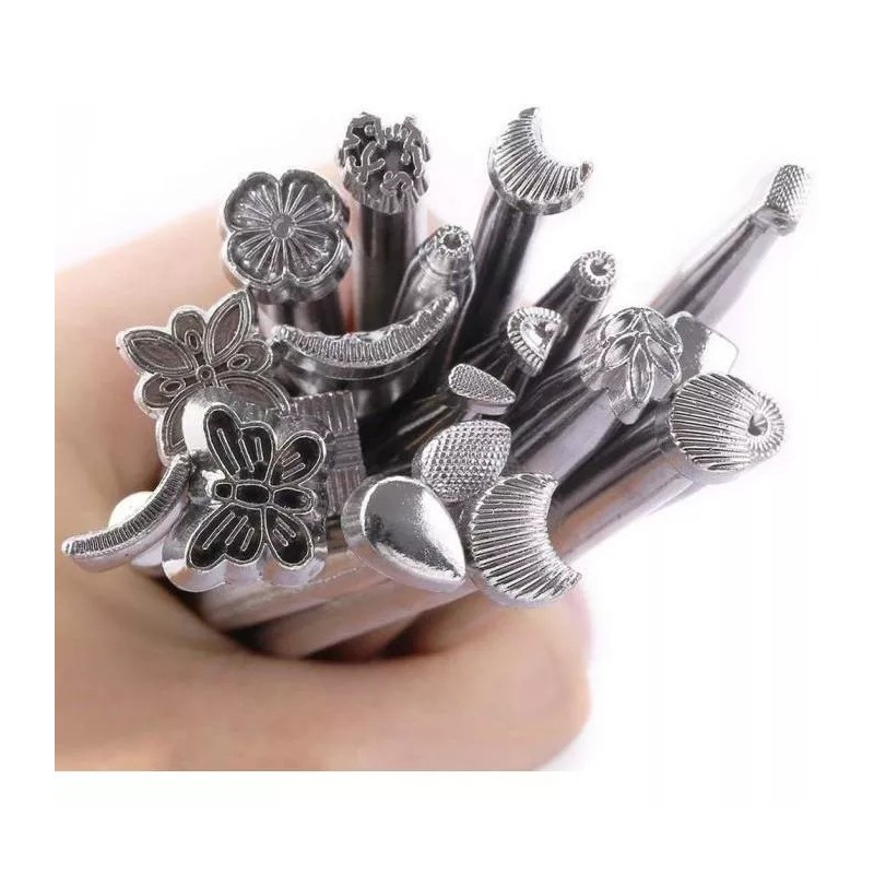 Herramientas P/cuero Costura Punzón Cinceles P/grabado 59 Pc