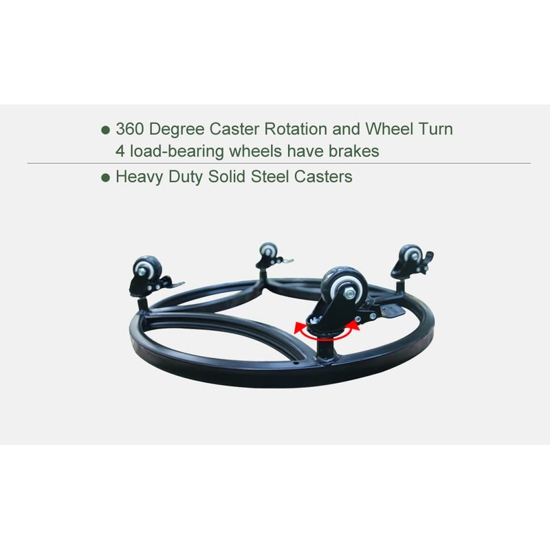 Zhongma 15" Plant Caddy with Wheels, Heavy Duty Construction, 300