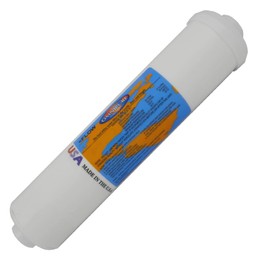 Omnipure K5640-KK Coconut Shell Carbon Inline Water Filter - 12" x 2.5" Filter with 3/8" Quick Connect Fittings