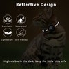 Seyezo Cat Collar with Air Tag Holder, Reflective Kitten Collar