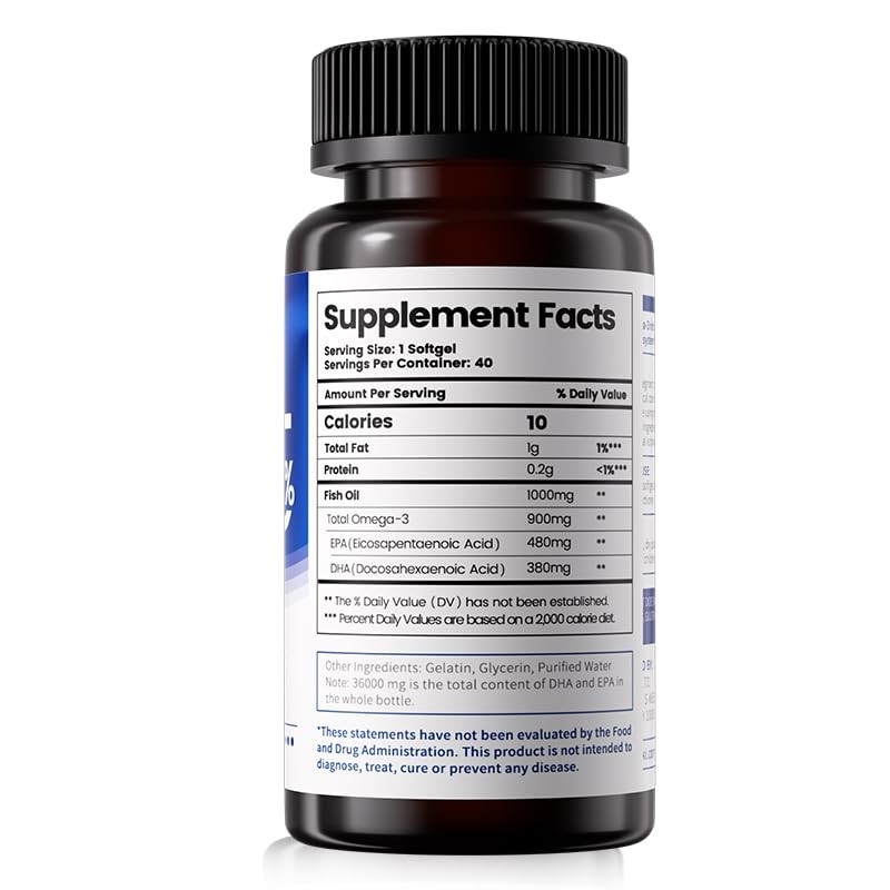 Losoki High Purity rTG Fish Oil Capsules 40 Capsules