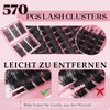 Wimpern Extensions, 570 Pcs Natürliche Lashes DIY Lange und Dichte