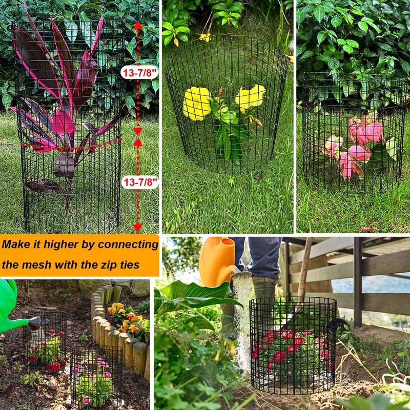 10 Pack Plant Protector from Animals, 13.5" Dia x 14"