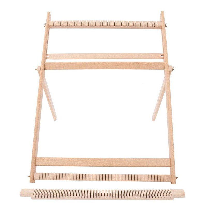 Weaving Looms with Stand, Wooden Multi-Craft Weaving Loom Kit Adjustable
