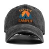 Dhecvbd Happy Camper, Funny Vintage Cotton Washed Baseball Caps, Men's