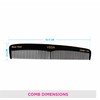 Vega Graduated Dressing Comb, black, 30 g