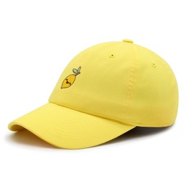 JPAK Lemon Premium Dad Hat Embroidered Cotton Baseball Cap Vegan Vegetable